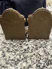 Ex Vintage 1930s Weidlich Brothers Dipped Bronze Peacock Art Deco Pair Bookends