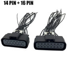 Ecm Connector Pigtail Set 14   16 Pin Compatible With Polaris Sportsman Ranger 4