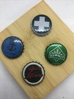 4 Pc Lot Micro-macro Brewery Bottle Caps Vintage   Vintage Inspired New 1036