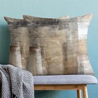 Brown Grey Pillow Covers 18x18 Set Of 2  18  X 18   pack Of 2  Beige Abstract