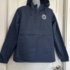 Holland America Cruise Line Hooded Windbreaker Jacket Blue 1 2 Zip Men s L