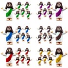 Little Jesus Figures - Mini Jesus Figurines In Bulk For Easter    30 Multicolor