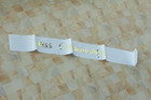 Miss Congeniality Sash White Satin Sash With Gold Glitter Letters