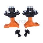 New 8 X 6 5 Lug 9000lb Shipping Container Wheels  Bolt-on Spindle Kit  pair 