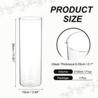 Clear Cylinder Vases 12 Inch Tall Glass Flower Vase For Table Decor 71oz