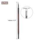 3 5mm Manganese Steel Small Flat Polyester Thread Handle Wood Chisel 2pcs