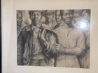 Social Realist Art Charles White Lithograph 1953     Let   s Walk Together     Signed