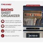 Rev-a-shelf Baking Sheet Organizer For Wall base Cabinets  Chrome  596-10ccr-52