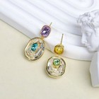 Swarovski Chroma Luxury Studded Jewelry Set - Crystal Necklace bracelet Earrings