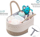 Baby Diaper Caddy Organizer  Portable Nursery Storage Basket With Changeable Com
