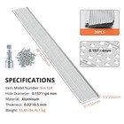 Gutter Guard 5 Inch 104ft  Rain Gutter Guard  Aluminum Mesh Heavy Duty