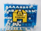 Lot Of Hernard 3-d Film Title Letters Original Case Upper Lower Case Mixed