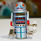Robot-7 Wind-up Tin Toy Schylling Made In Taiwan Collector Series Reproduction