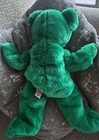 Nwt Ty Beanie Buddy Erin Green Bear 13  Plush Shamrock 1998 Vintage Age 3 