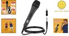 Professional Wired Karaoke Microphone - Unidirectional Dynamic Mic For Events
