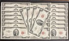     5x Two Dollar Red Seals Lot  2 Group Au  unc     Rare About Uncirculated Notes   