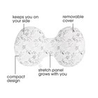 Boppy Side Sleeper Pregnancy Pillow - Gray Falling Leaves