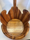 19th Century Chinese Antique   s Wood Swan Shaped Wash Basin Great Piece Signed   