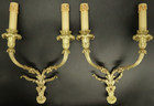 Large Pair Of Wall Sconces Louis Xvi Style 19th C  - Bronze - French Antique