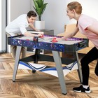 54   Air Hockey Game Table W 2 Pushers Pucks Adjustable Foot Pads Led Scoreboard