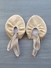 Rhythmic Gymnastics Beige Leather Toe Shoes  Foot Length 19-25
