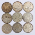 Lot Of 9 Canada 25c Silver Quarters Mixed Years And Condition Free Ship  sa25