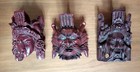 Diety Masks Chinese Daoism  Eye Accents Set  clay Or Ceramic Material 