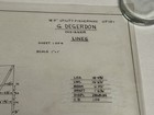 Lot Of Vintage Original Boat Drawing Blueprint Plan Nautical Decor Maritime