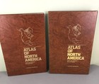 Huge 1985 National Geographic Atlas North America Hardcover Book With Slipcover