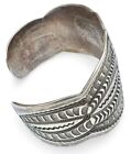 1920s Navajo Silver Ingot Bracelet W  Fabulous Stampwork