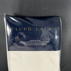 Ralph Lauren Langdon Sateen White navy Blue European Sham- 26x26 In- New