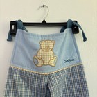 Vintage Oshkosh B gosh Diaper Stacker Plaid Teddy Bear Hanging Holder Organizer
