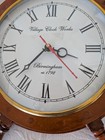 Beautiful Wood Ships Wheel Quartz Wall Clock Nautical 15 1 4   Mint Used Little