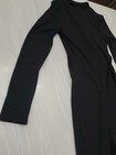 Shein Black Long Sleeve Open Back Pant Jumpsuit Outfit Womens Size Medium
