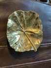 Vintage 1951 Va Metalcrafters  3-58 Ginko Leaf  tree Of Heaven  Brass Dish Tray
