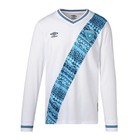 Men   s Umbro 23 24 Guatemala Home Soccer Jersey White Long Sleeve Size medium Nwt