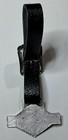 Vintage Chicago Central Railroad Watch Fob With Leather Strap Nos