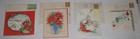 8 Lot Vintage Christmas Greeting Cards 1938 - 1942 With Stamped Envelope