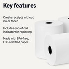 3 1 8  X 230  Thermal Pos Receipt Printer Roll Paper Bpa Free Usa 50 Rolls