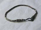 Vintage Sterling Silver Bar And Link Bali Style Byzantine Bracelet 7 