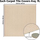 Orgthin 20pc Carpet Tiles Peel Stick 24x24 Khaki Soft Padded Flooring