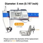 5mm L-shaped Metal Shelf Support Pegs  20pcs Shelf Pins Kit With 20pcs Protec   