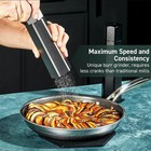      Hexclad Pepper And Salt Grinder Set 2-pack Kwhm02-st Stainless Steel New
