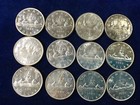 1963 Canada Silver Dollar Lot Of 12 Uncirculated Coins   E1411