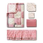 The Peanut Shell Bella 7pc Crib Bedding Set Includes Baby Blanket  new 