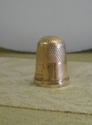 Victorian 10k Gold Thimble Engraved Scenes