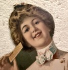 Triscuit Rare C1903 Die Cut Counter Top Store Display Sign