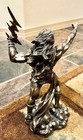 11  Zeus God Of Thunder Lightning Bolt Greek Mythology Statue Bronze Finish