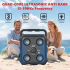 50ft Anti Dog Bark Deterrent Devices W 3x Ultrasonic Emitters no Bark outdoor Us
