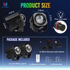 2pc Laser Rgb Led Whip Lights Whipless Antenna Remote For Polaris Can Am Atv Utv